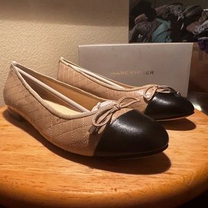 Marc Fisher leather flats size 8.5m